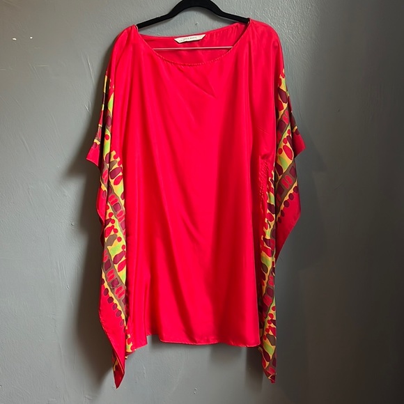 Zara short red kaftan - size S - Picture 1 of 4